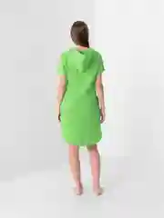 Лайм платье женское домашнее с капюшоном,  хлопок