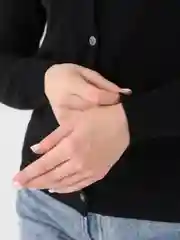 Черный кардиган женский