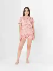 Зелёный хаки пижама женская, с шортами