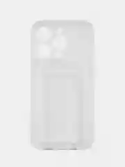 Силиконовый чехол на iPhone 14, 14 Pro, 14 Max, 14 Pro Max с усиленными краями, с карманом