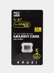 Карта памяти microSD 16/32/64/128GB Class10 для регистраторов, планшетов и гаджетов