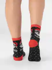 Черный новогодние носки женские