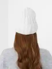 Молочный шапка женская, утеплённая, зимняя, из шерсти, с подкладкой на флисе