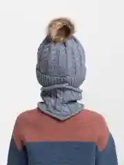 Серый ejik.shop / Шапка и шарф детские, вязаные, унисекс
