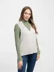 Хаки трикотажный жилет, женский