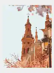 Картина  по номерам на холсте с подрамником 50x40 "Весна в Испании"