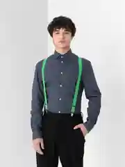 Лесной зеленый подтяжки мужские, унисекс