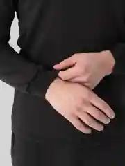 Черный термобелье мужское, с начесом
