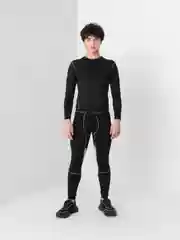 Синий тайтсы мужские, брюки спортивные