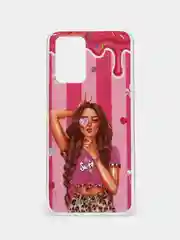 Вишнёвый чехол для телефона Samsung Galaxy A13 / A33 / A53 / A73 / A03S / A32 / A12  , с рисунком