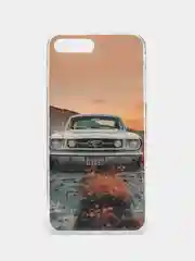 Серый меланж чехол для iPhone 12, 6S, 7/8, 7 Plus, XS Max, XR, X, 12 Pro, с рисунком