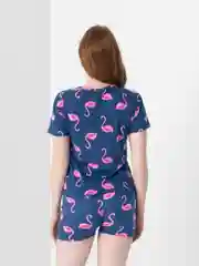 Фиолетовый пижама с шортами женская