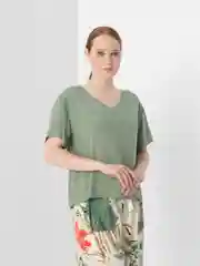 Лайм пижама вискоза In love, женская, с брюками и футболкой