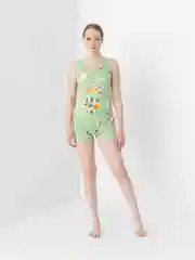 Розовый пижама женская с шортами