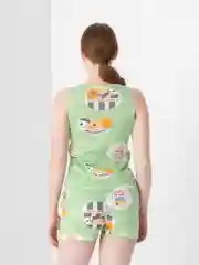 Розовый пижама женская с шортами