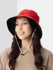 Красный панама женская, двусторонняя