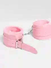 Розовый наручники БДСМ, мягкие