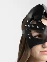 Алый эротическая маска "Черная кошка" для косплея, БДСМ, ролевых игр