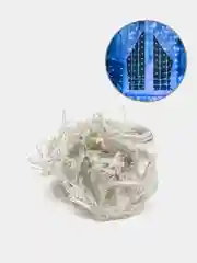 Синий гирлянда-штора, 1.5 х 1.5 метра, с удлинителем