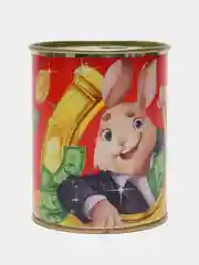 Алый новогодние мужские носки в банке