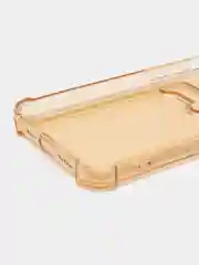 Желтый силиконовый неоновый чехол с визитницей для iPhone 12 / 12Pro / 13 / 13Pro / 13Pro max