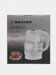 Чайник электрический BRAYER BR1013WH 1,8 л, термостойкое стекло