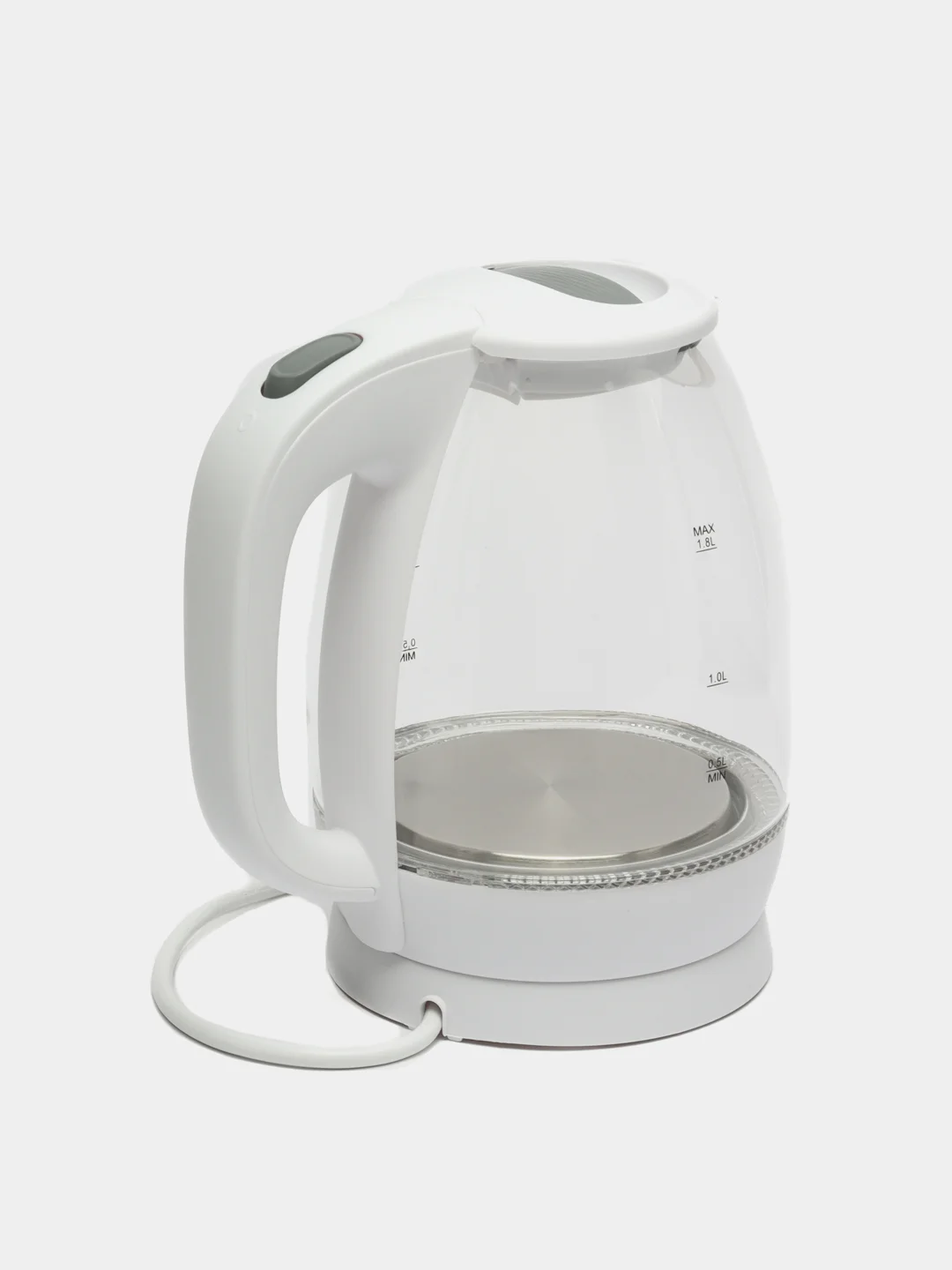 Чайник электрический BRAYER BR1013WH 1,8 л, термостойкое стекло