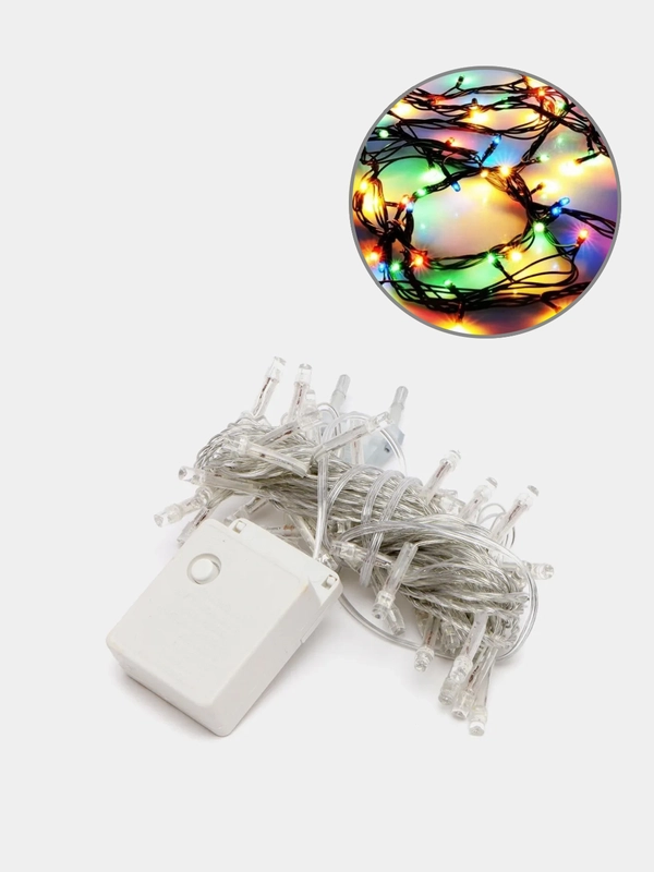 Гирлянда для комнаты 50 LED ламп, для праздника, для дома гирлянда , новогодняя гирлянда