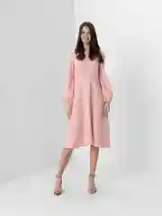 Конфетный платье женское вечернее, с открытой спиной