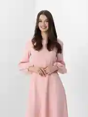 Конфетный платье женское вечернее, с открытой спиной