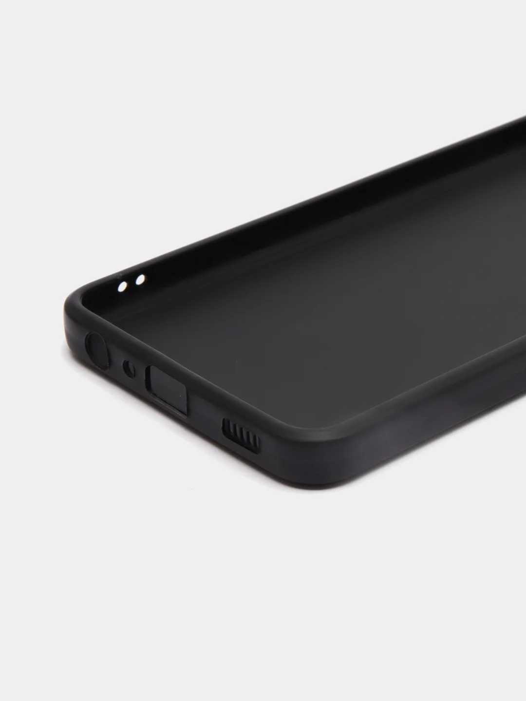 Угольный чехол для Samsung A22 (самсунг), силиконовый, с принтом