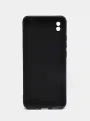 Черный чехол для Samsung A22 (самсунг), силиконовый, с принтом