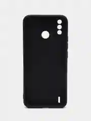 Хаки чехол силиконовый с принтом и защитой камеры для Tecno Spark 6 Go