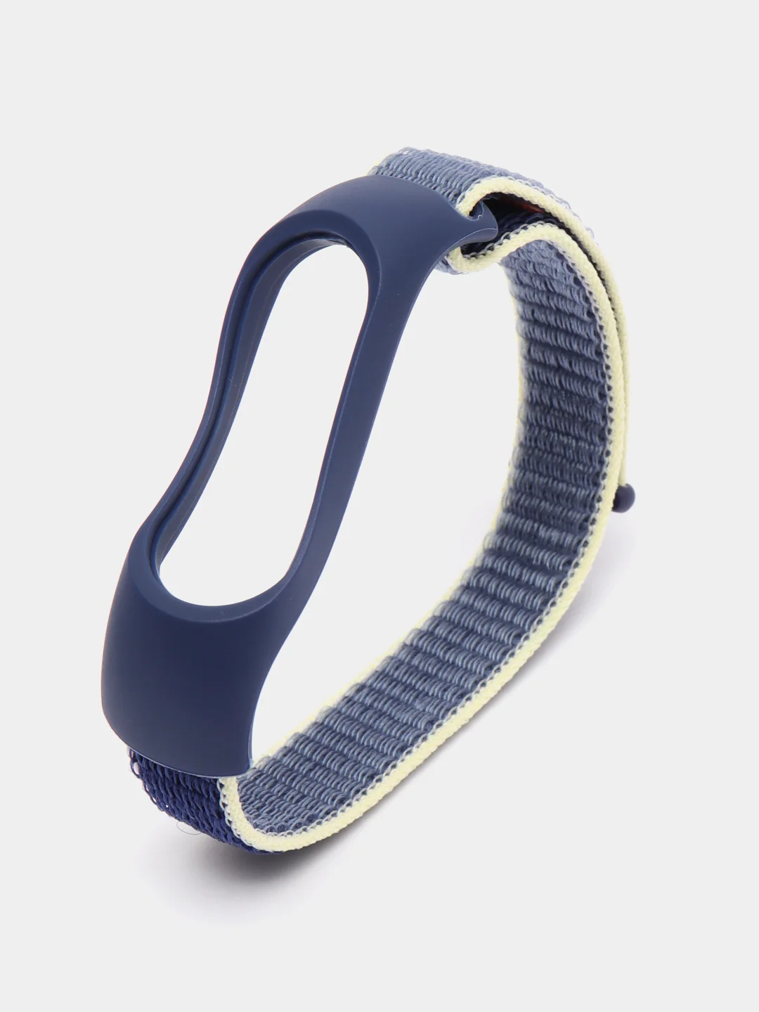 Индиго ремешок нейлоновый на липучке для Xiaomi Mi Band 3, Mi Band 4, Band 5, Band 6, Mi Band 7