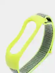Лесной зеленый ремешок нейлоновый на липучке для Xiaomi Mi Band 3, Mi Band 4, Band 5, Band 6, Mi Band 7