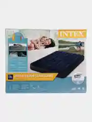 Надувной матрас Intex, велюровый, с насосом