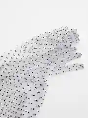 Бордовый перчатки длинные атласные сетчатые женские, 15 цветов