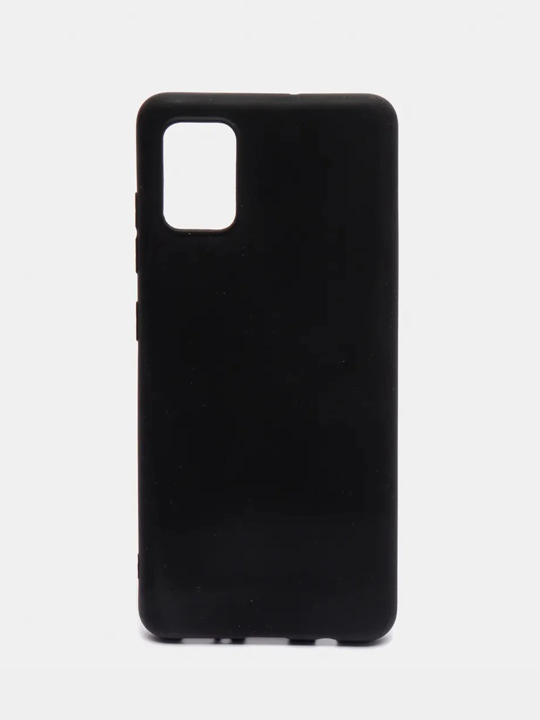 Черный силиконовый чехол для Samsung Galaxy A51 (SM-A515F) (Самсунг Галакси А51), прозрачный