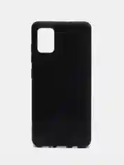 Черный силиконовый чехол для Samsung Galaxy A51 (SM-A515F) (Самсунг Галакси А51), прозрачный