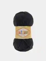 Черный плюшевая пряжа Alize Softy, 50 г, 115 м