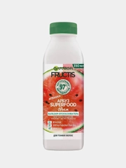 GARNIER бальзам-ополаскиватель Fructis Superfood Арбуз объем для тонких волос, 350 мл