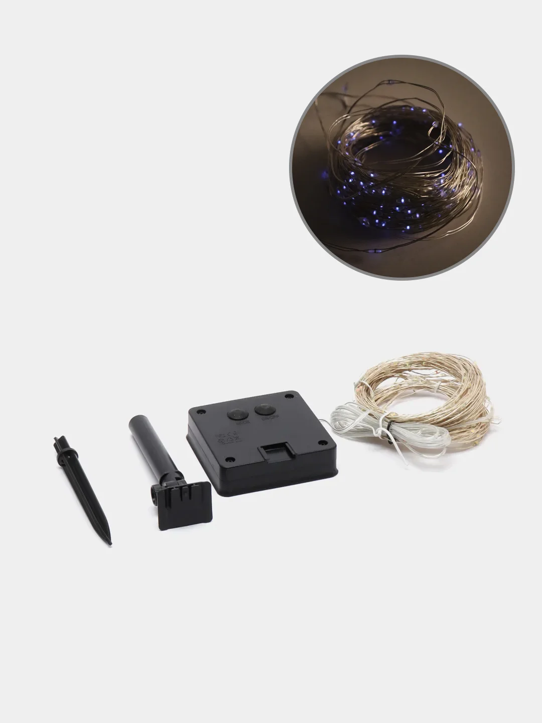 Синий гирлянда LED на солнечных батареях, 100LED,  200LED,  300LED