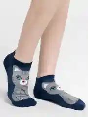 Прозрачный носки с кошками, женские, 34-39