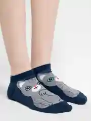 Прозрачный носки с кошками, женские, 34-39