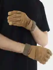 Бежевый перчатки тактические
