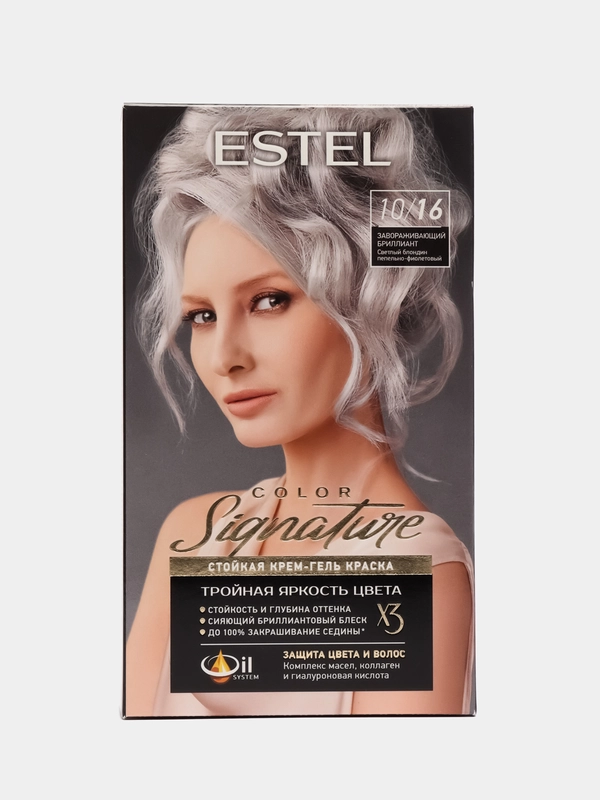 Стойкая крем-гель краска для волос Estel Color Signature 10/16 "Завораживающий бриллиант"