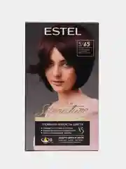 Стойкая крем-гель краска для волос ESTEL COLOR Signature 5/65 "Спелая вишня"