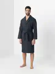 Хром халат вафельный мужской, банный, домашний, 100% хлопок р.42-54