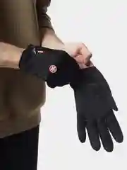 Черный перчатки спортивные сенсорные