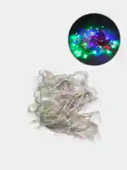 Гирлянда светодиодная, линейная, разноцветная, прозрачный провод, 140 LED, 7 м